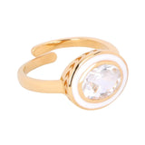 BUDHAGIRL RING-GALAXY-WHITE/WHITE