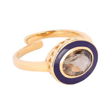 BUDHAGIRL RING-GALAXY-NAVY/SMOKEY
