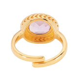 BUDHAGIRL RING-GALAXY-AMETHYST/MINT GREEN