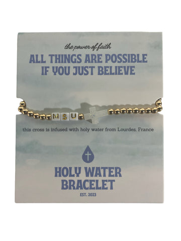BRACELET -HOLY WATER MSU IN GOLD
