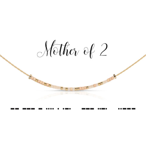 DOT & DASH-NECKLACE MOTHER OF 2