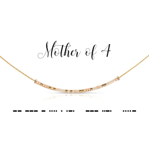 DOT & DASH-NECKLACE MOTHER OF 4