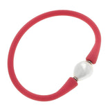 BRACELET-GIGI BAROQUE PEARL SILICONE PINK