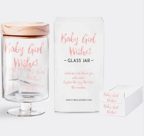 GLASS JAR-BABY GIRL WISHES