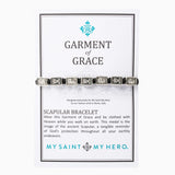 GARMENT OF GRACE BRACELET -BLACK AND SILVER