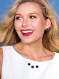 PAVE LUXE 16"W3"EXTENDER NAVY/GOLD