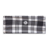 PRINTED HEADBAND-KNIT PLAID