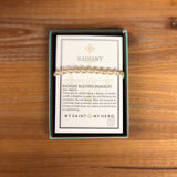 RADIANT PEARL BRACELET-CREAM/WHITE PEARLS/SILVER