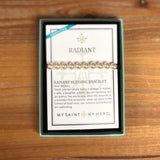 RADIANT PEARL BRACELET-BLACK/WHITE PEARLS/SILVER