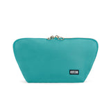 SIGNATURE MAKEUP BAG-SEA GREEN/ORANGE INTERIOR