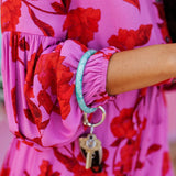 BIG O KEY RING-SILICONE-IN THE POOL  MARBLE