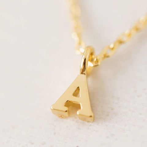 NECK-GOLD SINCERELY YOURS INITIAL