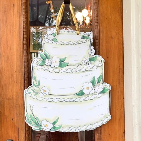 DOOR HANGER-WEDDING CAKE
