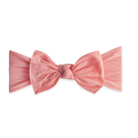 KNOT SOLID HEADBAND-CORAL