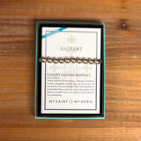 RADIANT PEARL BRACELET-SLATE/PLATINUM/ PEARLS/SILVER