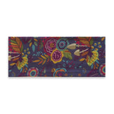 PRINTED HEADBAND-PLUM LEAVES
