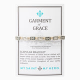 GARMENT OF GRACE BRACELET -TAN AND SILVER