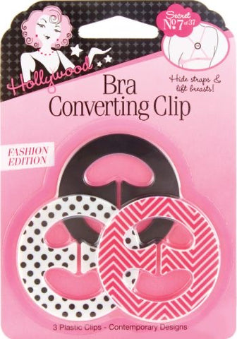 HFS, BRA CONVERTING CLIPS, FASHION EDITION, 3 COUNT