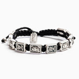 GARMENT OF GRACE BRACELET -BLACK AND SILVER