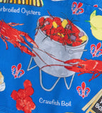 POT HOLDER-CRAWFISH BOIL BLUE
