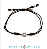 BREATHE-BRACELET -SILVER WITH BLACK