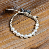 RADIANT PEARL BRACELET-CREAM/WHITE PEARLS/SILVER