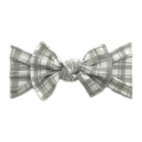 PRINTED HEADBAND-GREY WINDOW PLAID