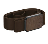 GROOVE BELT-BROWN WALNUT