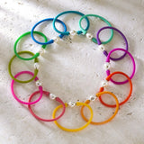BRACELET-GIGI BAROQUE PEARL SILICONE PERIDOT