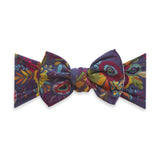 PRINTED HEADBAND-PLUM LEAVES