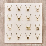 INITIAL LOWERCASE CHARM 16" CHAIN W 2" ENTERED