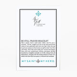 BE STILL 3 ROW BRACELET-SILVER-AMAZONITE