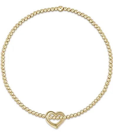 EGIRL BRACE-CLASSIC GOLD 2MMBEAD-LOVE SMALL