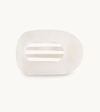 LARGE FLAT ROUND CLIP-COCONUT WHITE