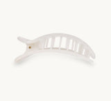 LARGE FLAT ROUND CLIP-COCONUT WHITE
