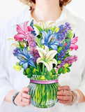 FRESHCUT-LILIES & LUPINES-NEW VASE