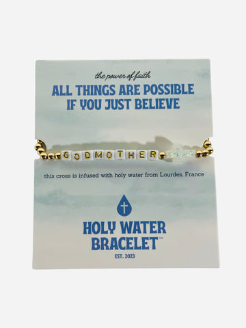 BRACELET -HOLY WATER GODMOTHER IN GOLD