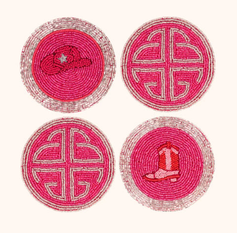 BUDHAGIRL BEADED COASTER