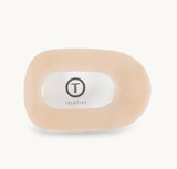 SMALL FLAT ROUND CLIP-ALMOND BEIGE