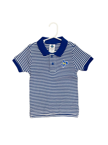 SHIRT-STRIPED POLO-ROYAL