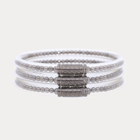 BUDHGIRL BANGLES-SET OF 3 BIBI-GUNMETAL