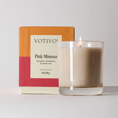 SIGNATURE CANDLE-PINK MIMOSA
