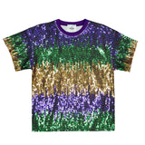 TOP MIX MARDI GRAS SEQUIN BOXY TEE