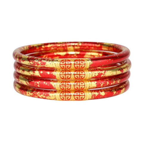 BUDAHGIRL BANGLES-KOI ROUGE SET/4