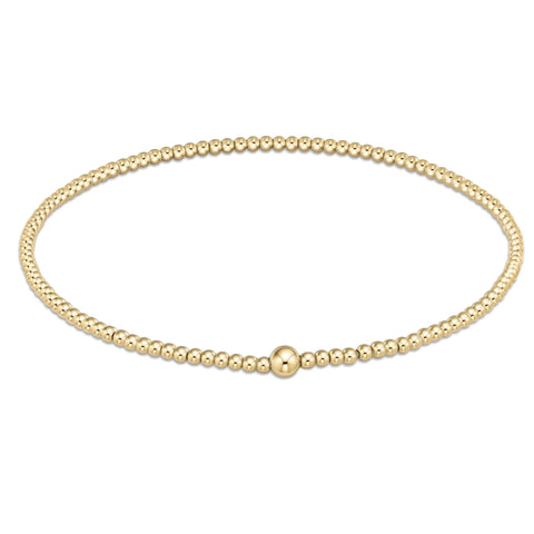 BRAC-CLASSIC GOLD 2MM BEAD BANGLE