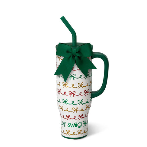SWIG 30OZ MEGA MUG-CHRISTMAS BOWS