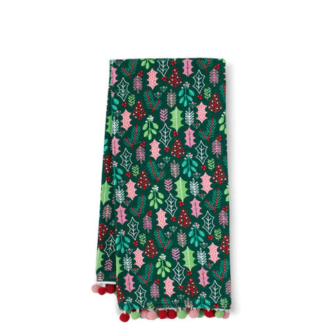 SWIG TEA TOWEL-MERRY LISTLETOE