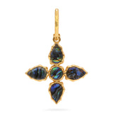 PENDANT AURORA DOUBLE SIDED-ABALONE/MOP