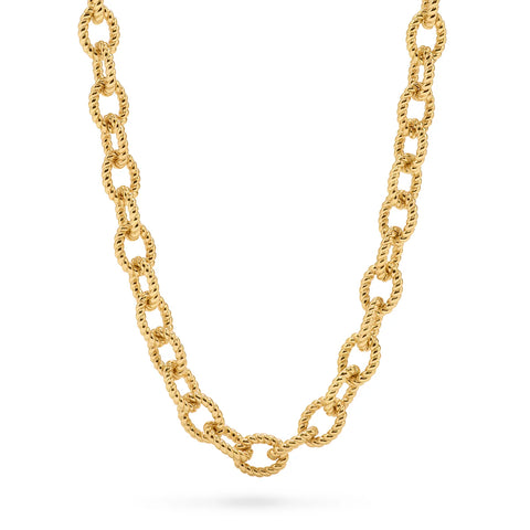 NECKLACE-VICTORIA SMALL CHAIN 18"GOLD