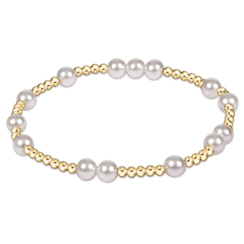 BRACELET -PEARL HOPE UNWRITTEN 6MM BEAD